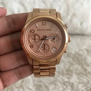 Michael Kors Rose Gold Chronograph Watch MK5128